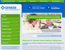 Tablet Screenshot of genesishme.com